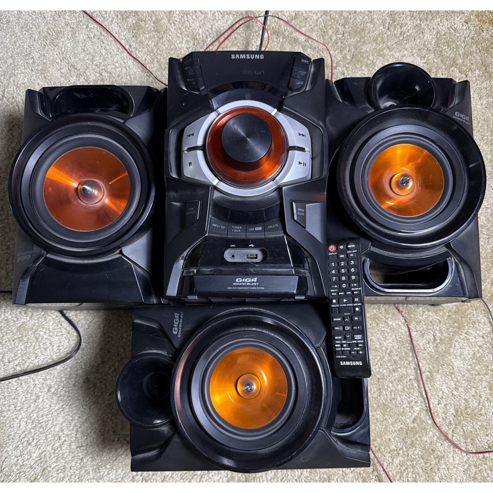 Samsung Giga Sound Blast System MX-E650CB Sound System W/ Subwoofer & Remote